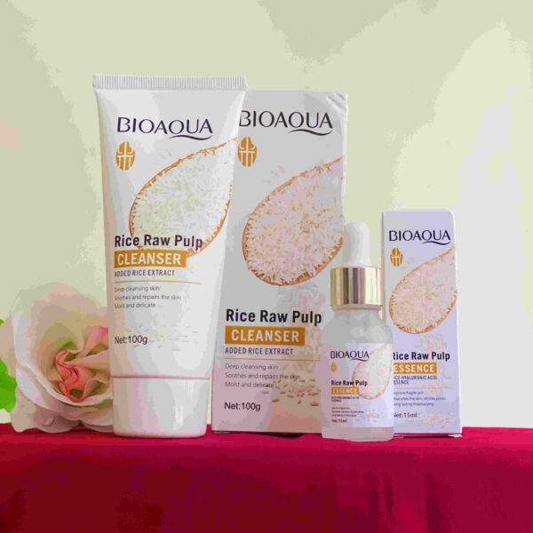 Bioaqua Rice Raw Pulp Cleanser & Rice Raw Serum